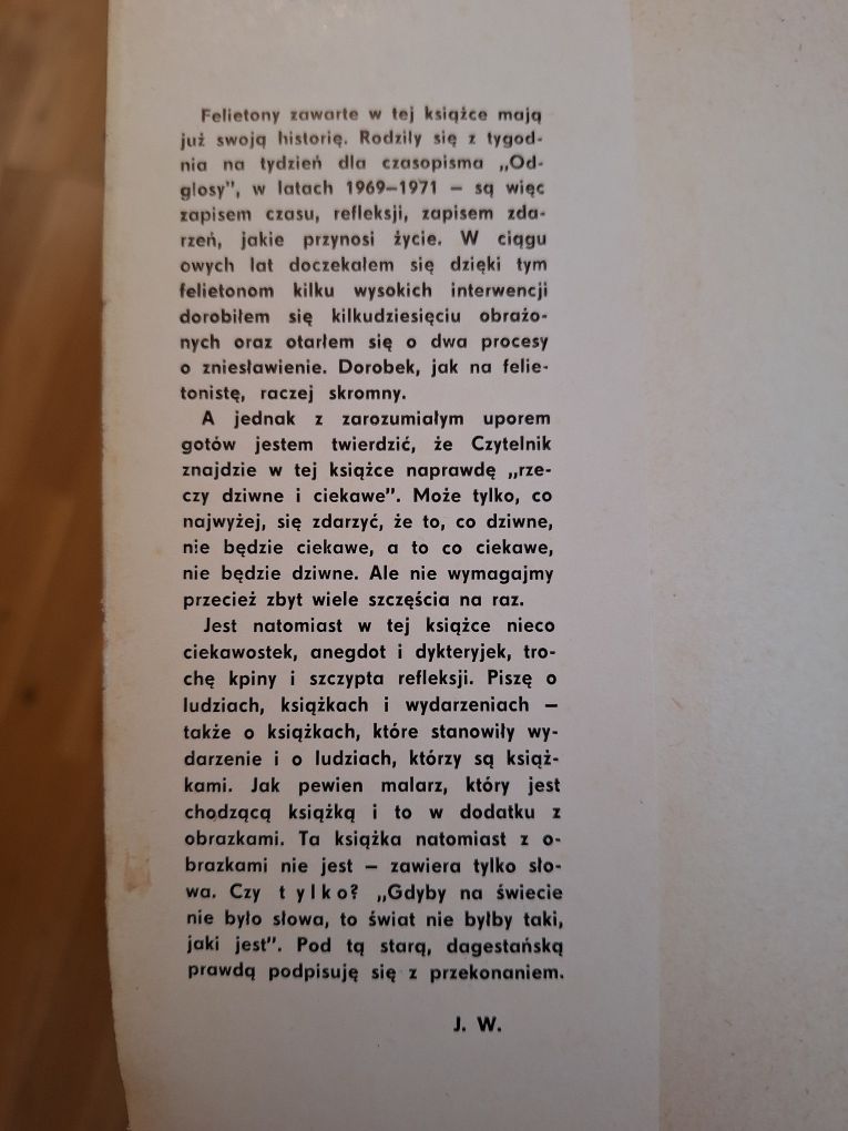 Jerzy Wilmański Rzeczy dziwne i ciekawe