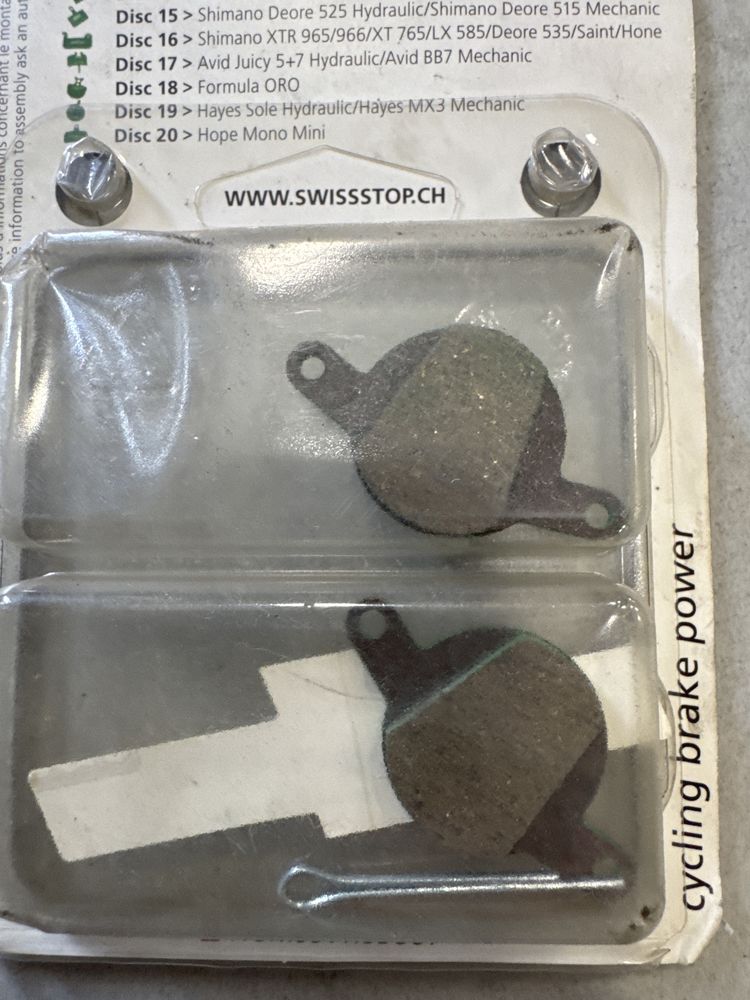 Klocki Swissstop Disc 3 magura clara 2001, louise FR 2002