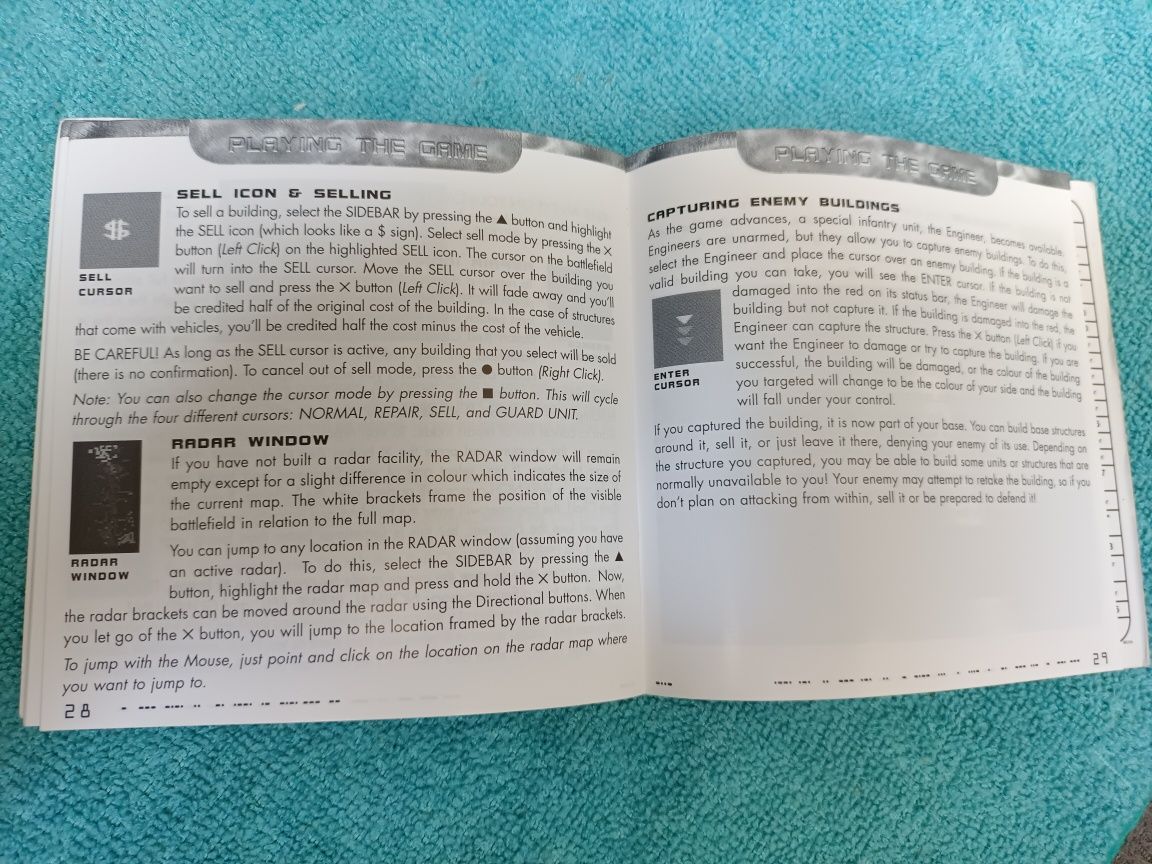 Ps1 Command Conquer Książeczka Manual Angielski