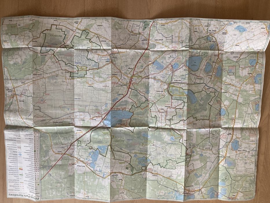 Mapa turystyczna Poleski Park Narodowy, skala 1:40 000, stan bdb
