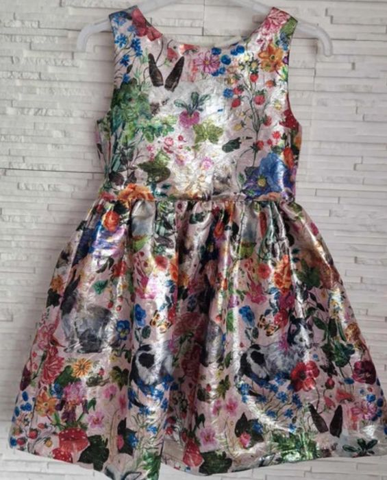 H&M NATHALIE LETE bajeczna sukienka w kwiaty rozmiar 116