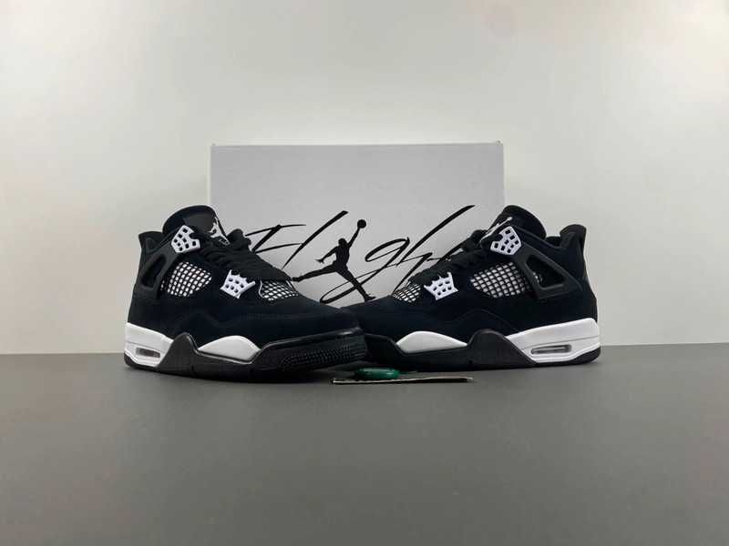 Buty Espadryle Jordan 4 Retro | Czarny unisex Roz 37,5