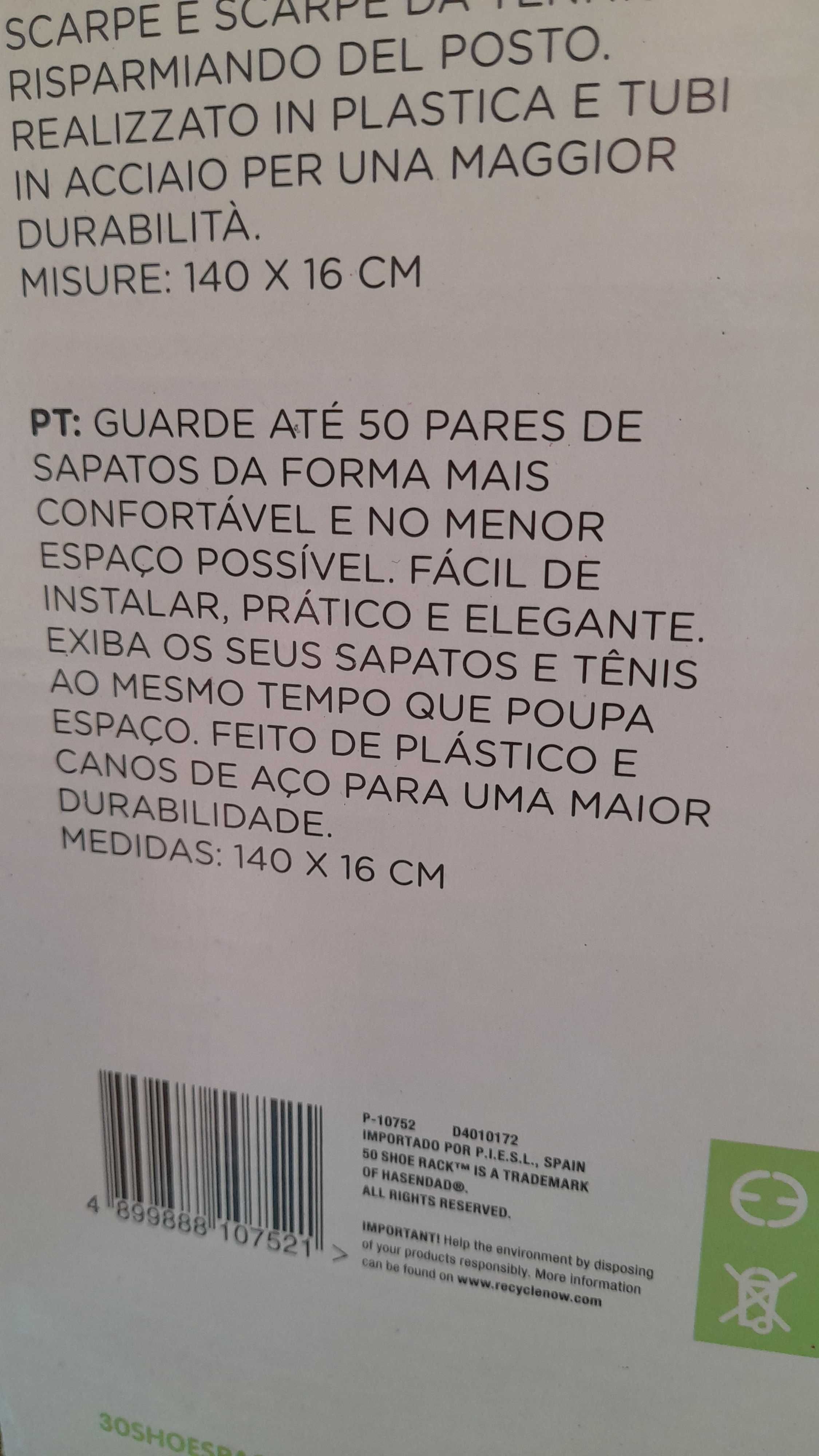 Sapateira para 50 pares de sapatos NOVA