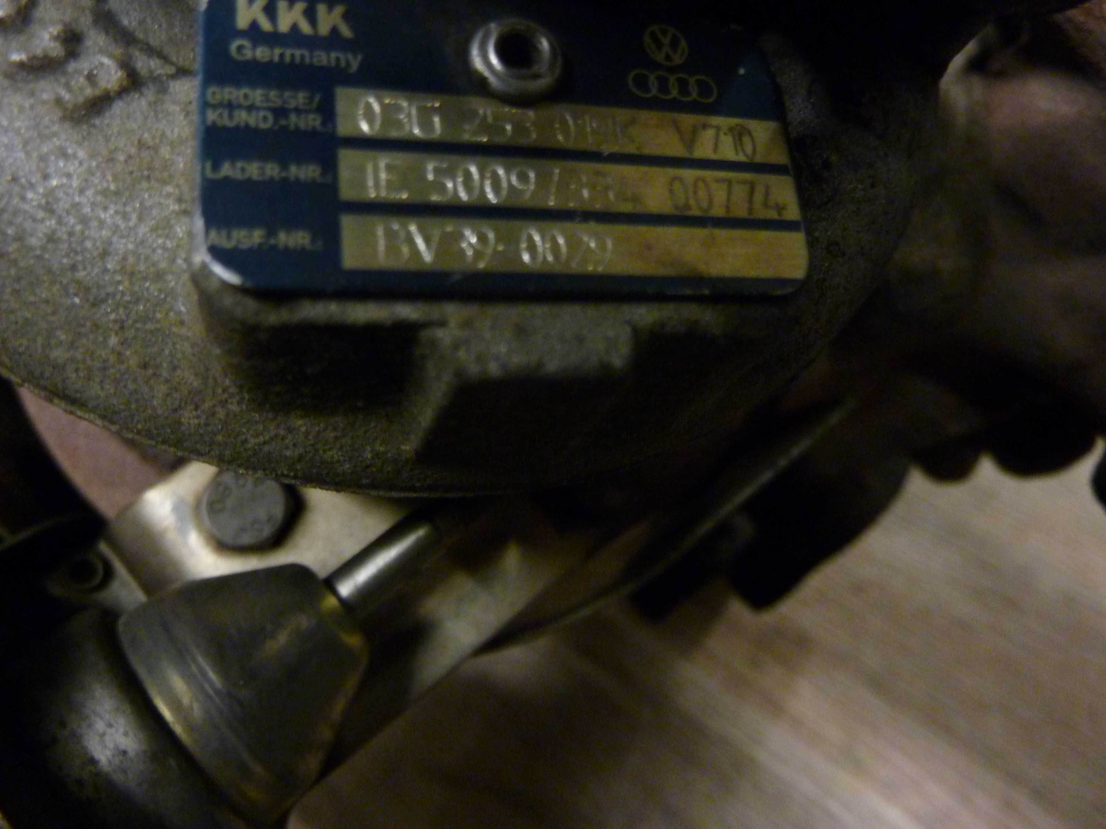 VW PASSAT B6 1,9 TDI BLS turbosprężarka turbina 03G2.53019K