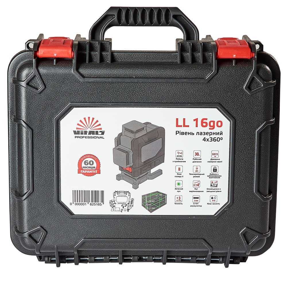 Уровень лазерный Vitals Professional LL 16go/16луч/Зеленый/30м/Li0n/Г5