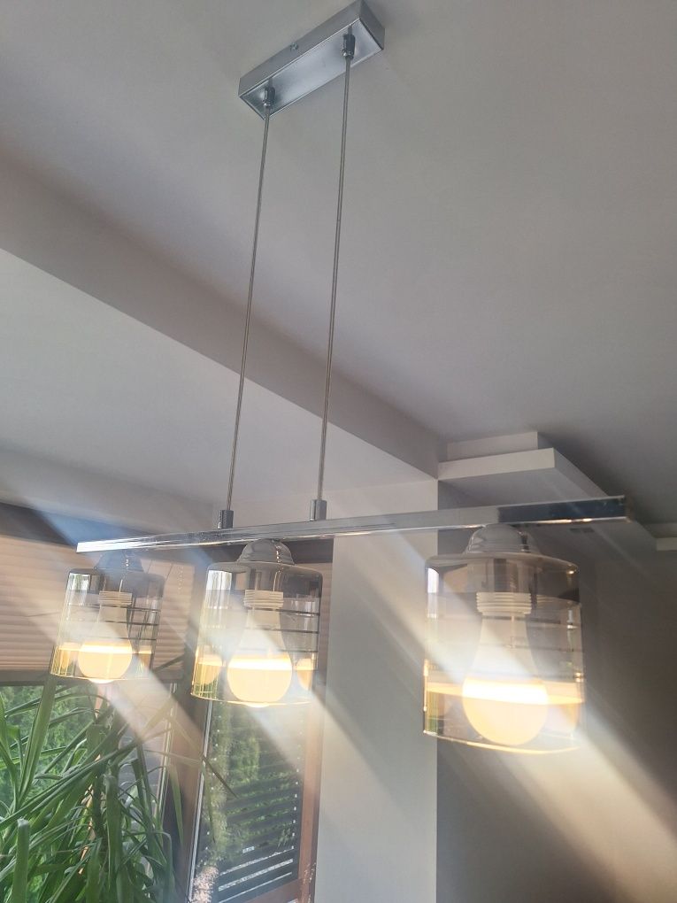 Lampy do jadalni, salonu, żyrandol,  zestaw nad stół I barek