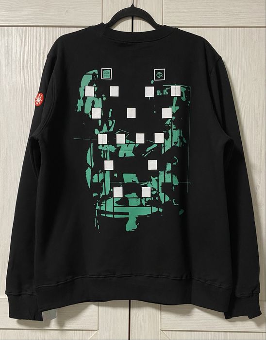 Світшот чоловічий CAV EMPT з принтом котон чорний made in japan