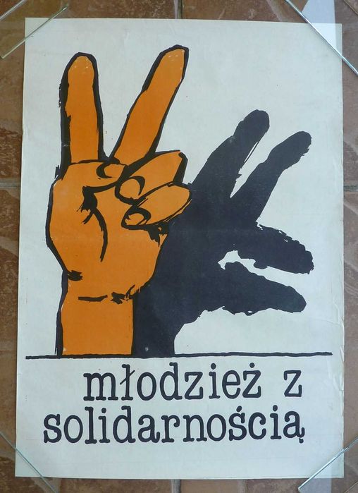 Solidarność - plakat - Młodzież z Solidarnością - 1989r.