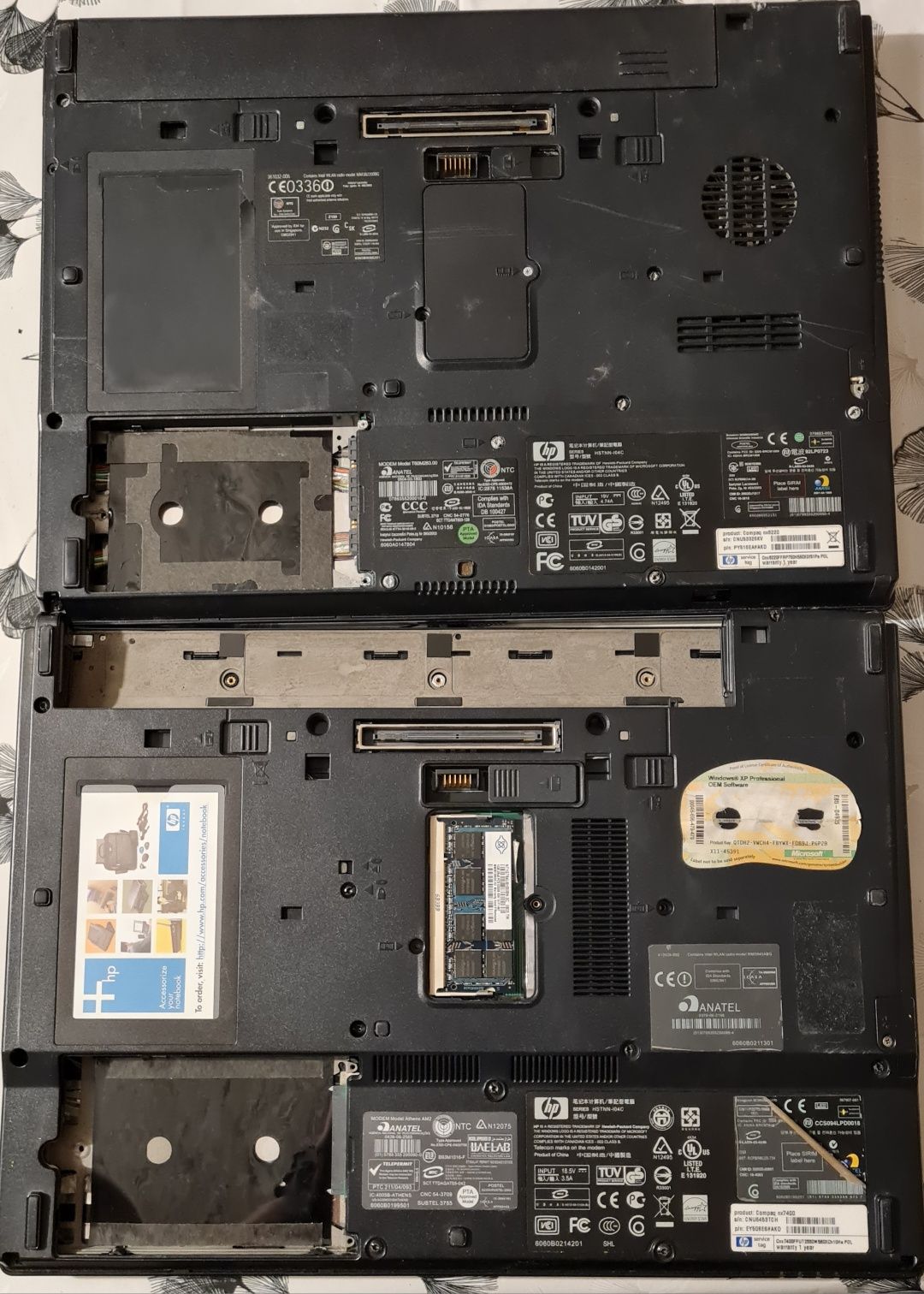 Retro laptopy HP nx7400 nx8220