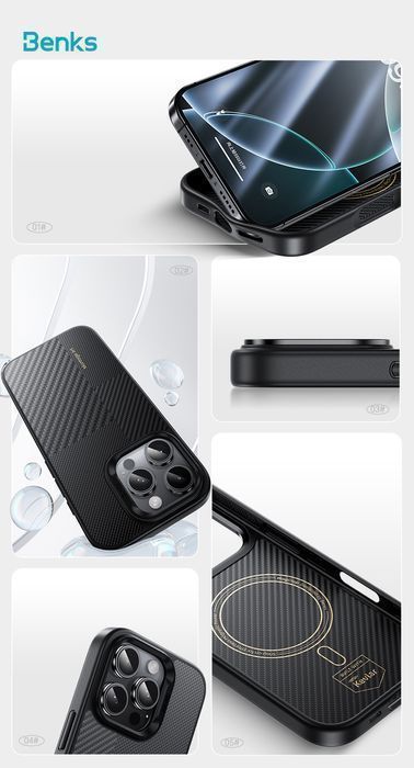 Etui Armor Pro Kevlar Metal Frame 600D+1500D (MF65) do Iphone 16