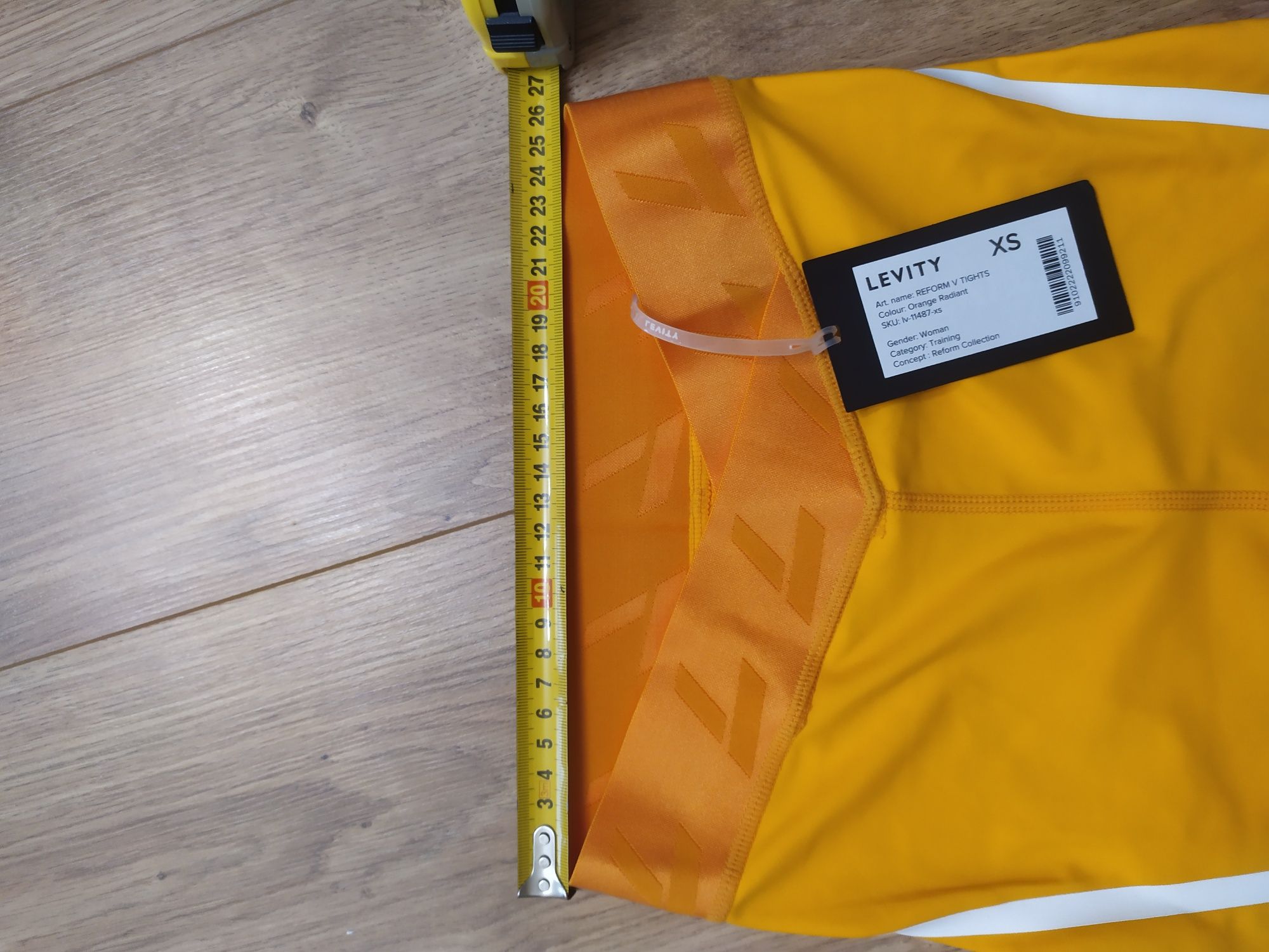 Getry legginsy damskie moro XXS i żółte XS