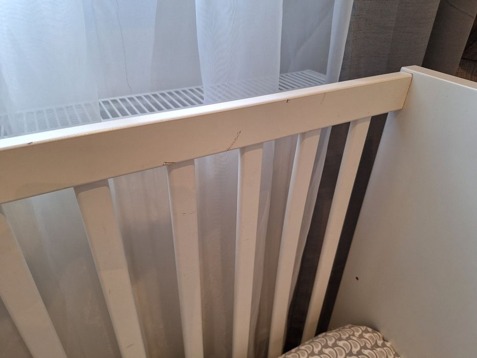 Łóżeczko dziecięce Ikea+materac+2 zestawy pościeli