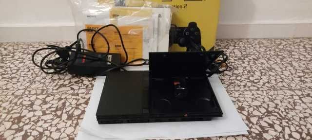 PS2 slim c/ Caixa + Manuais