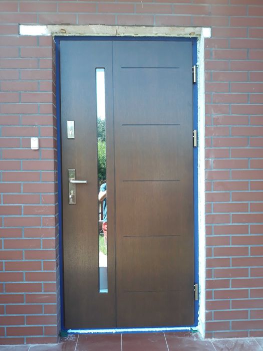 Drzwi zewnętrzne drewniane 78mm od ręki Grójec Czyste powietrze