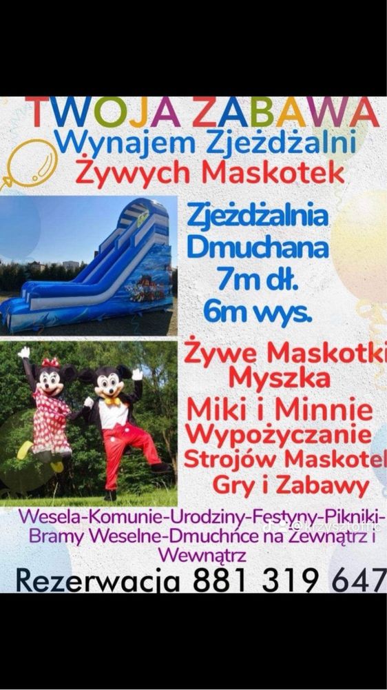 Zjeżdżalnie dmuchane duże psi patrol