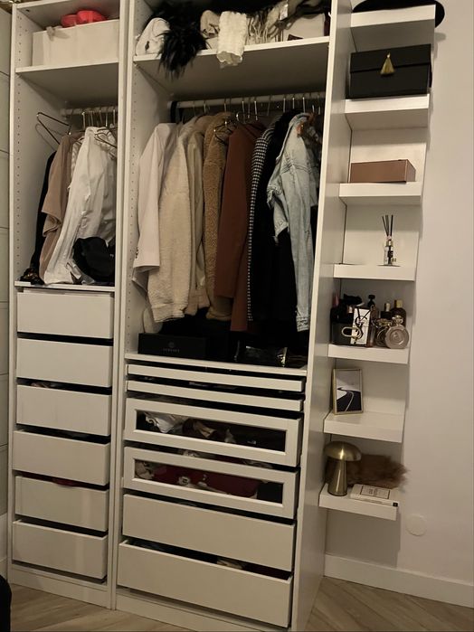 Open closet ikea branco