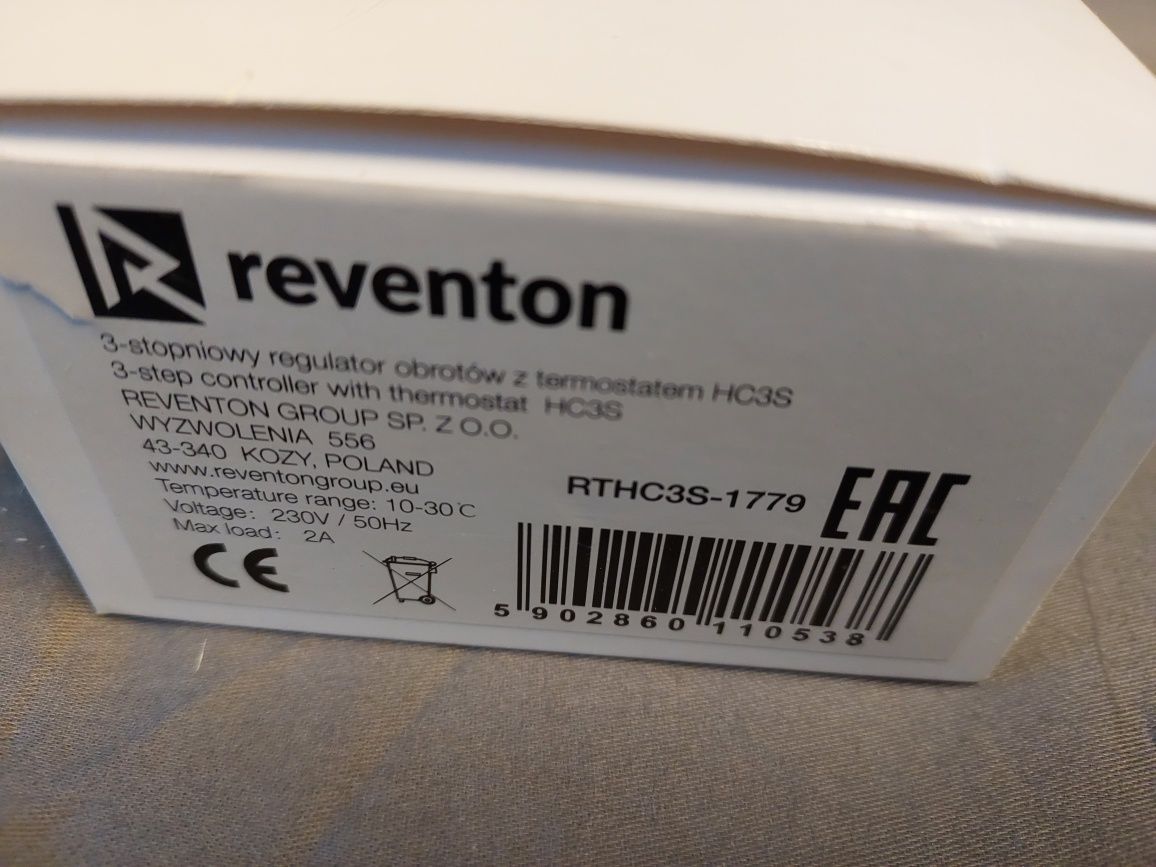Nowy Sterownik Reventon Regular obrotów  z termostatem