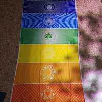 Toalha, tapete Chakras mandalas