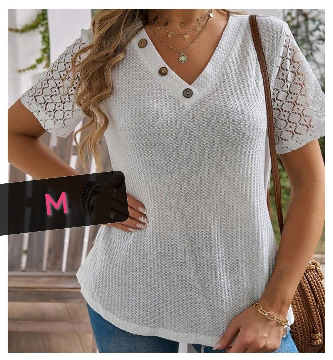 T-shirt "Glamorous" - Tamanho M (Nova)