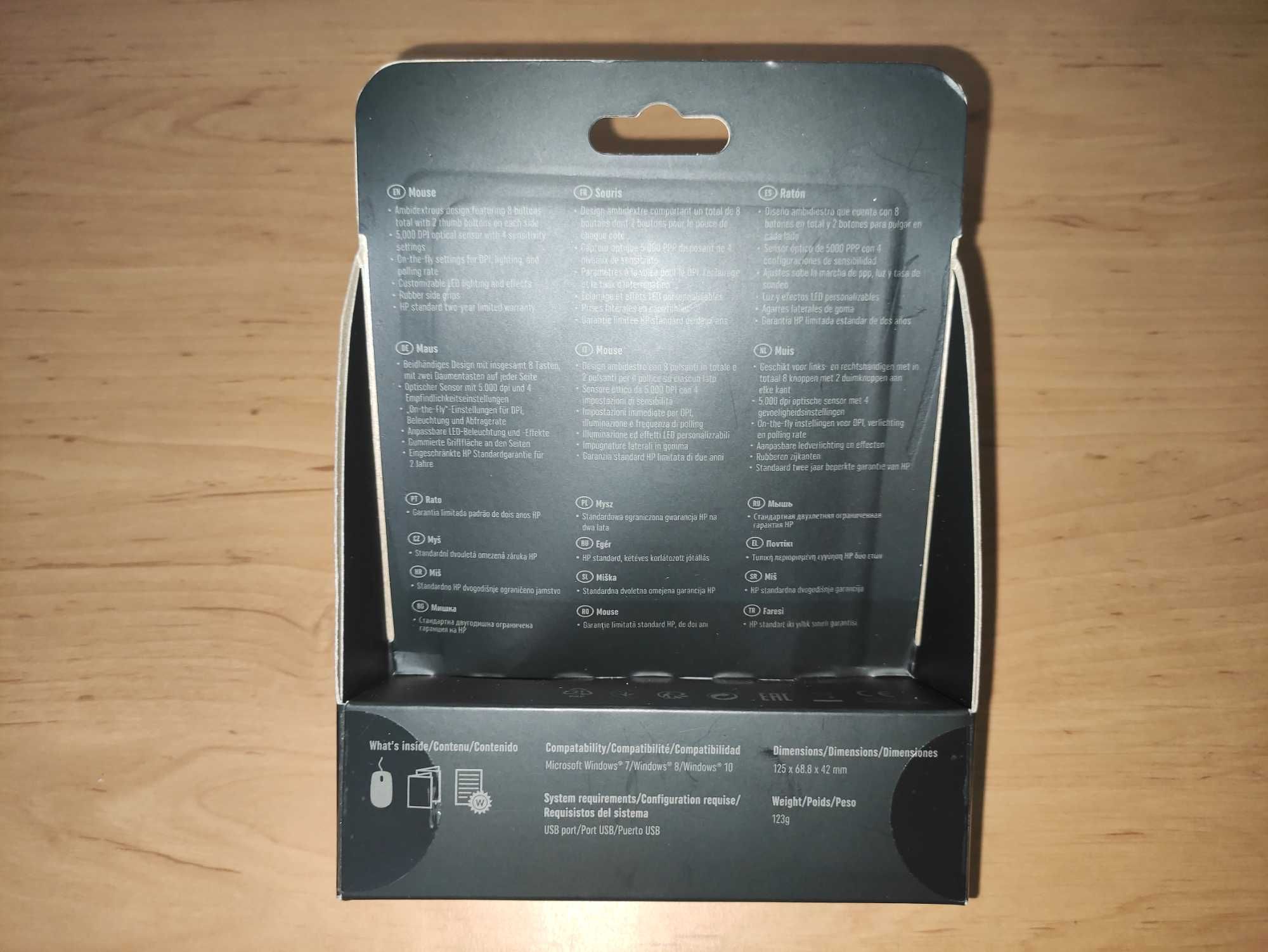 Rato HP Pavilion Gaming Mouse 300 – Novo & Selado