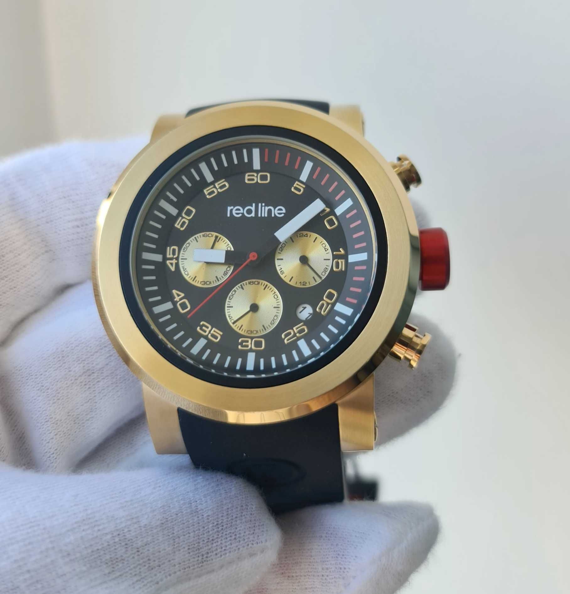 Чоловічий годинник Red Line RL-50050 Chronograph 100m 50mm Gold/Black