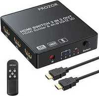 Przełącznik HDMI 3 w 2 Out HDMI