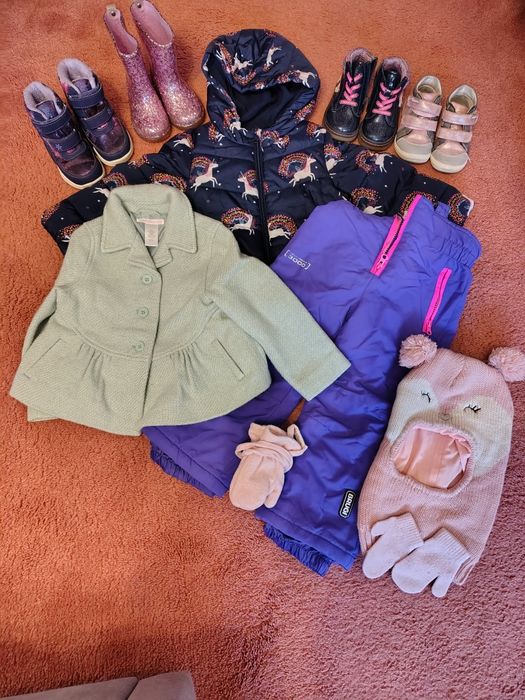 Zestaw zimowy dla dziewczynki rozm 98