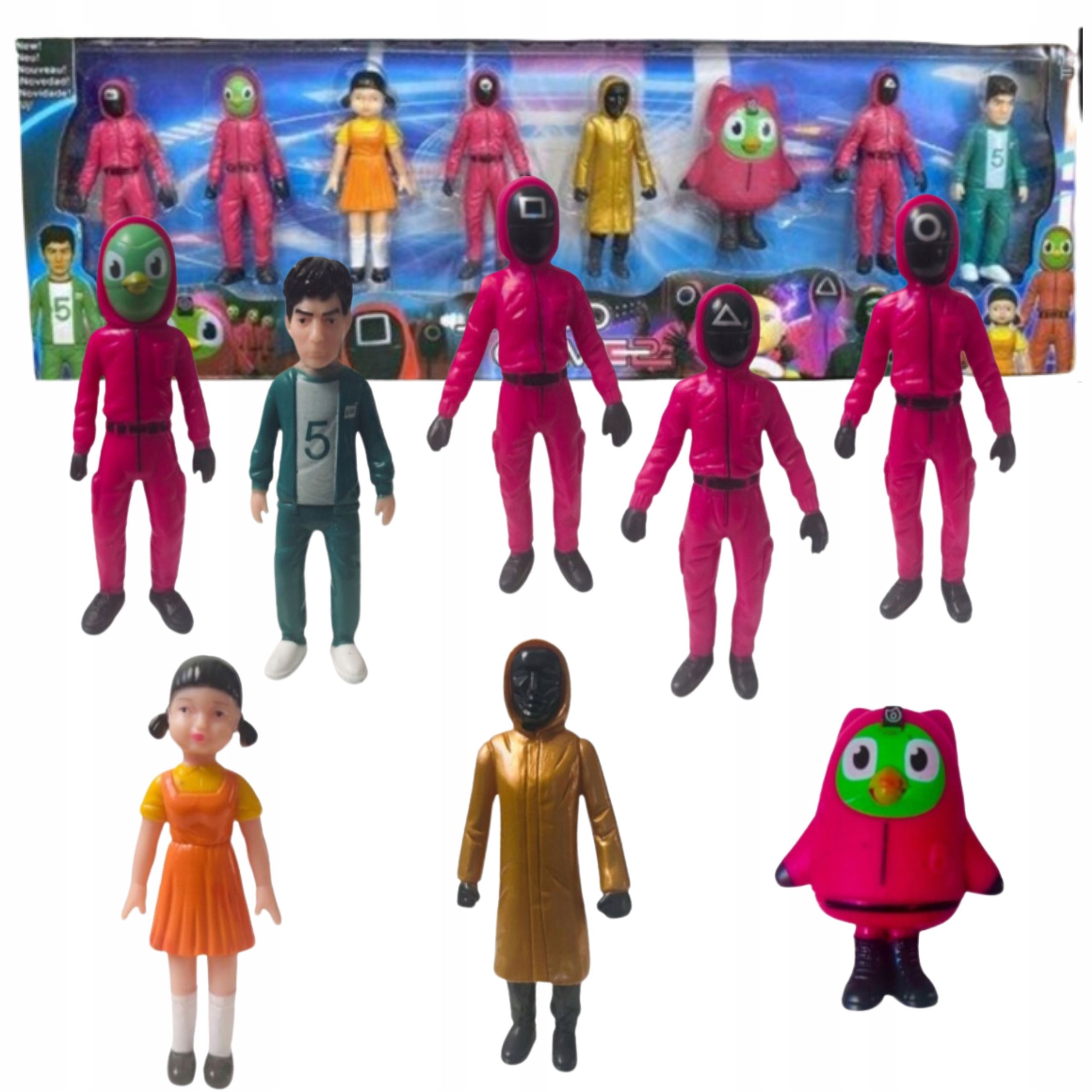 Ogromny Zestaw Squid Game Postacie Zestaw Figurek
