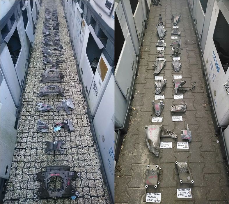 VW ŁAPY NR651-899 ALUMINIOWE VOLKSWAGEN AUDI SEAT SKODA ŁAPA MOCOWANIE PODSTAWA