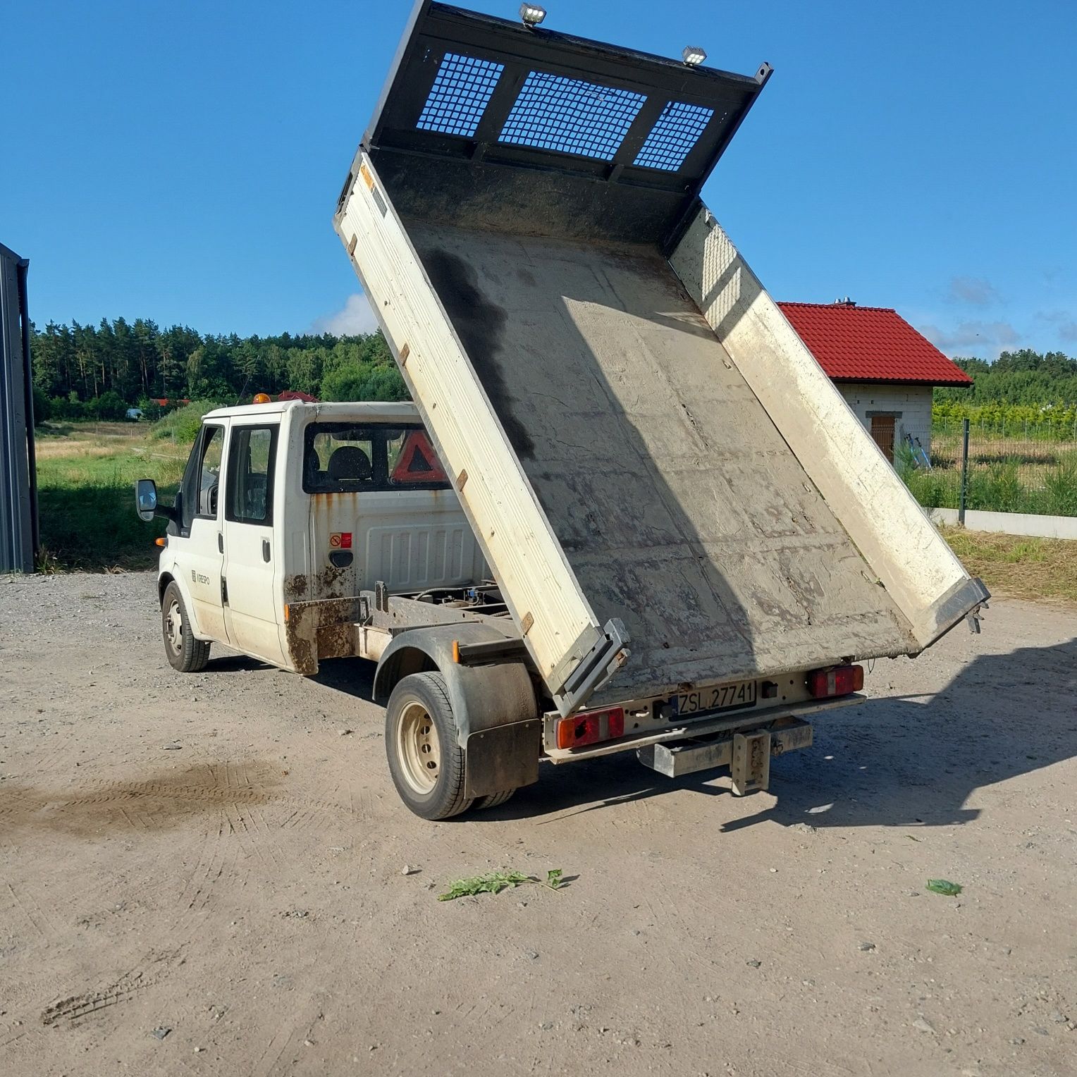 Transit doka wywrotka blizniak