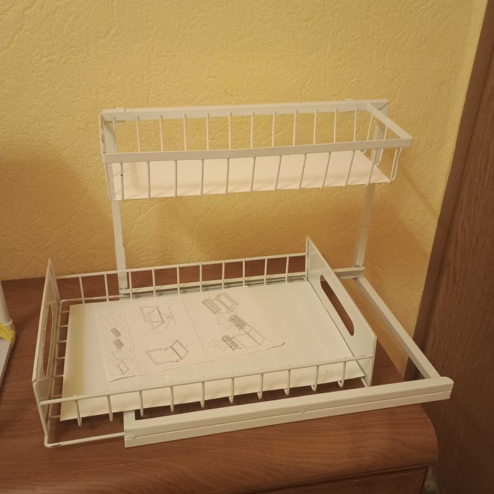 Dwie  nowe  półki  pod  zlewozmywak  do  szafki