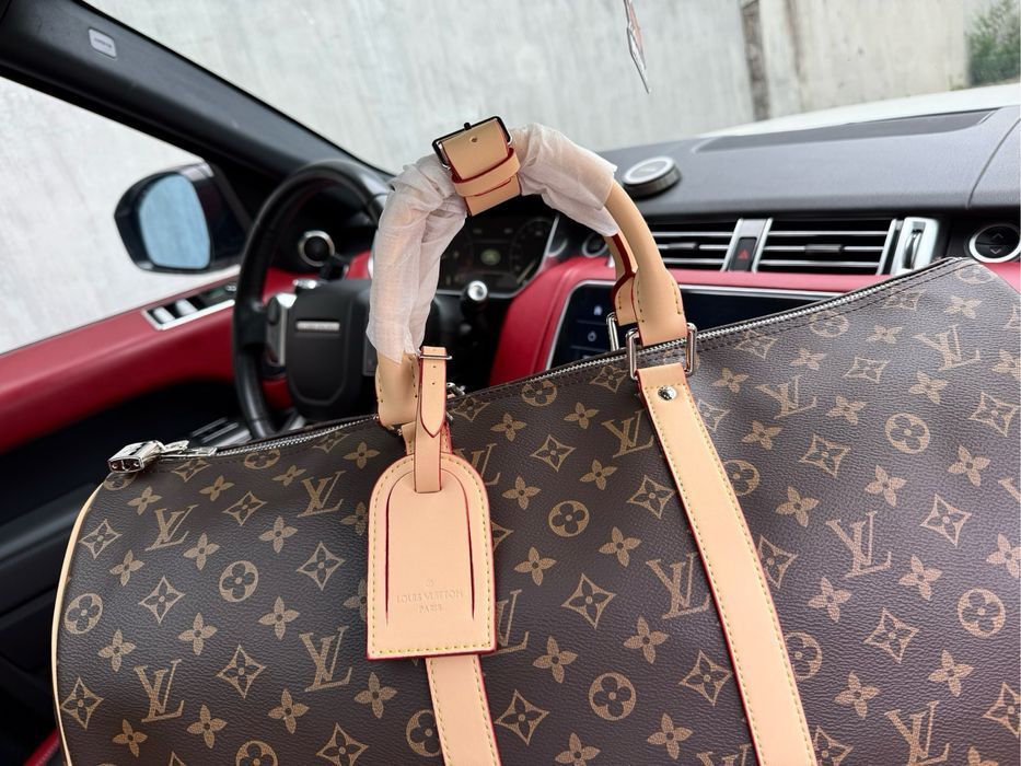 Сумка Louis Vuitton Keepall мужская коричневая  коричневая женская