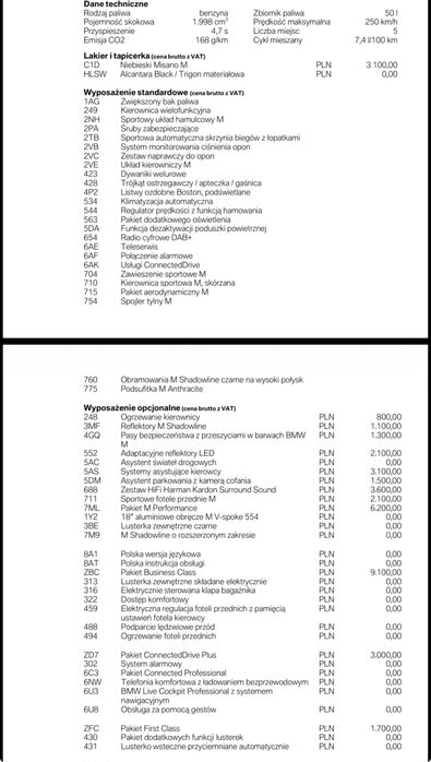 BMW Seria 1 M135i xDrive M Performance Salon PL