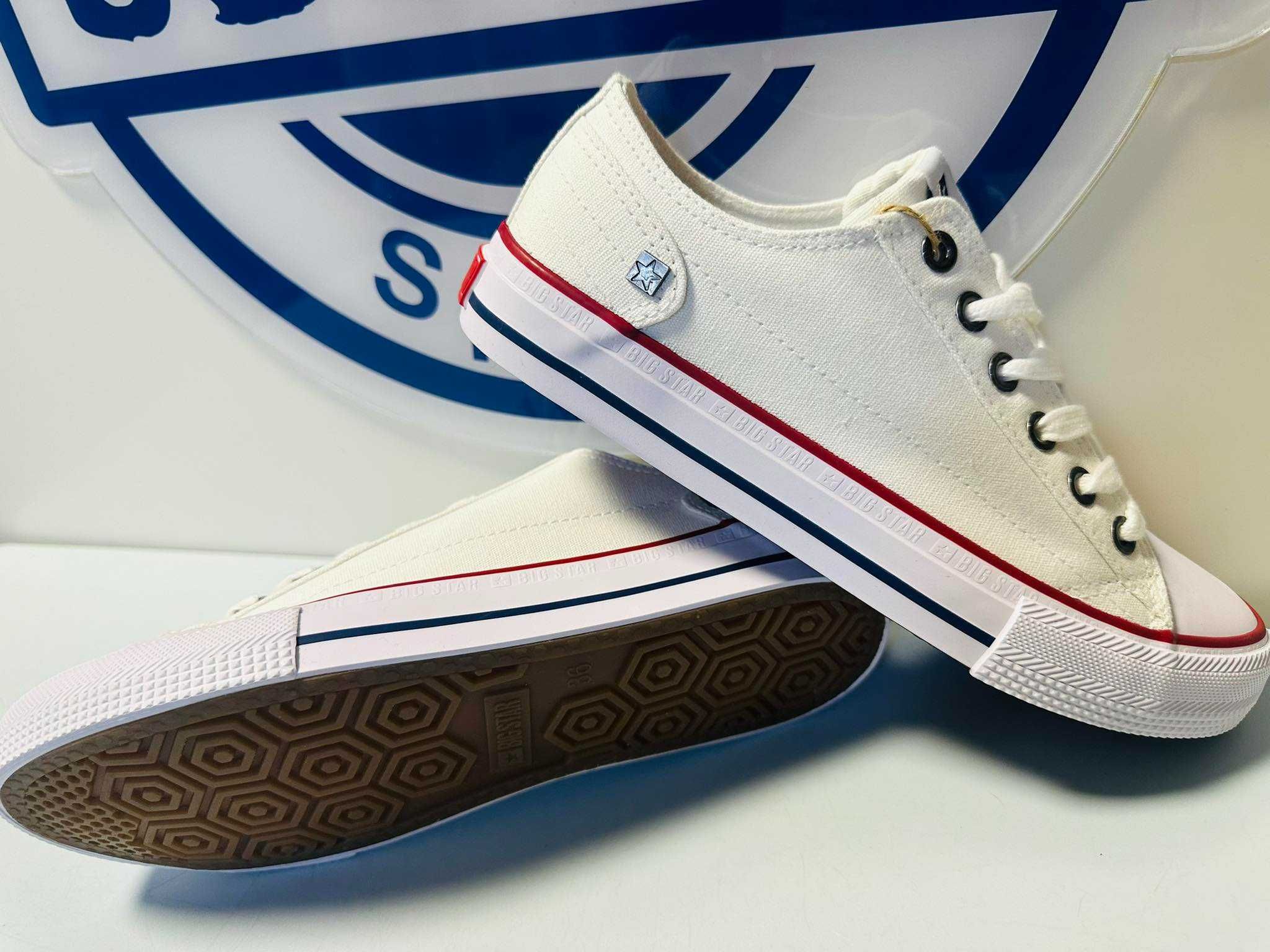 Big Star trampki klasyczne białe 39 - 41  DD274336