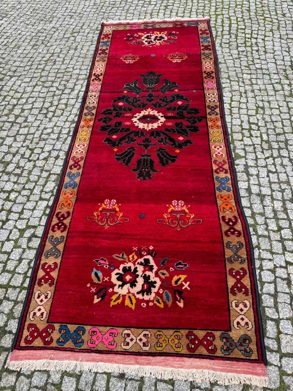 Antyczny r.tkany chodnik perski Iran ARDEBIL 310x110 cm galeria 12 tyś