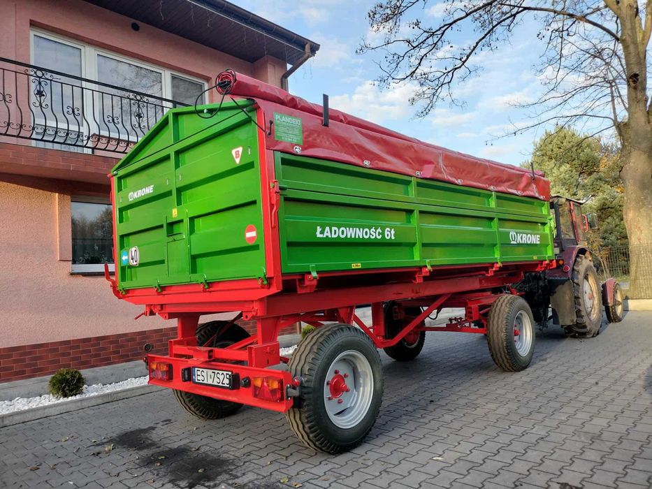 Przyczepa wywrotka 3str KRONE 8t (welger,diedam,reisch,hw,hl,d55,d47)