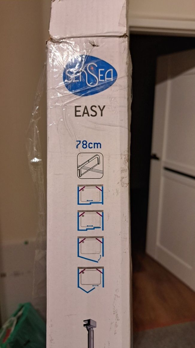 Stabilizator chrom Easy Sensea 78 cm. szyby wanna przysznic
