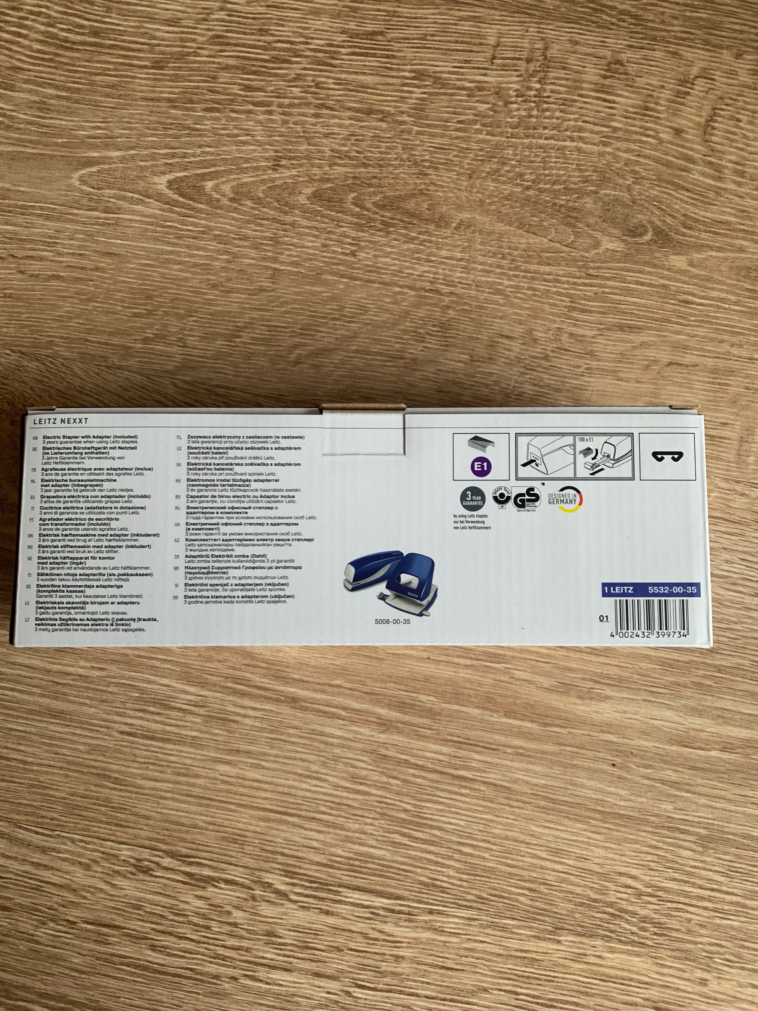 5532 Zszywacz elektryczny Leitz NEXXT Series 10e niebieski