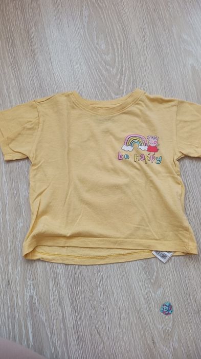 Bluzka z krótkim rękawem, t-shirt, Świnka Peppa, r.92 Sinsay