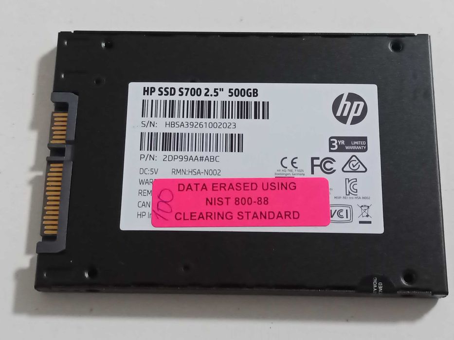 500GB SSD SATA 2.5" накопичувач HP S700 як новий