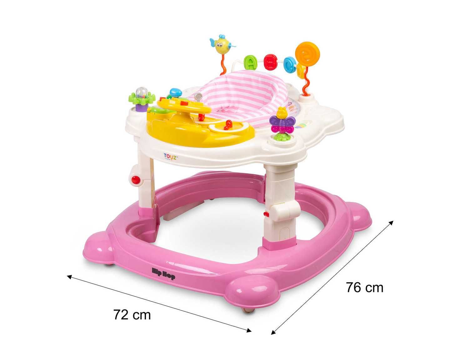 Chodzik kołyska skoczek 3w1 CARETERO HIPHOP light blue TOYZ-2048