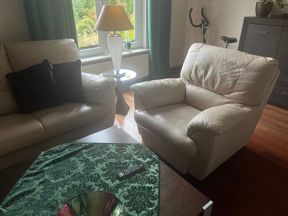 Sprzedam skórzany komplet wypoczynkowy firmy KLER