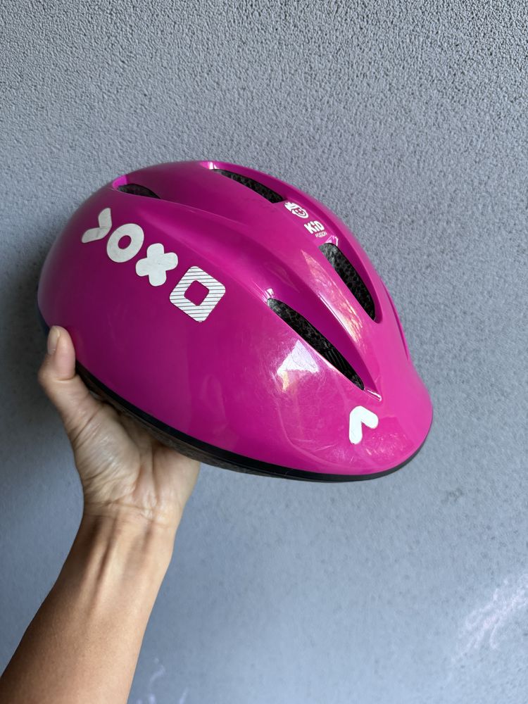 Kask rowerowy Decathlon Btwen różowy rozmiar s