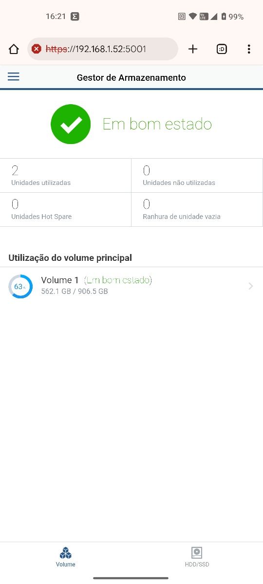 NAS Synology DS216se 2x1TB
