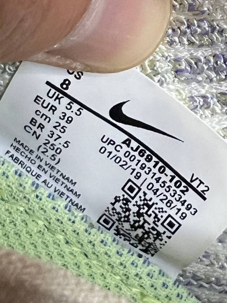 Продам БОМБЕЗНІ жіночі кросівки Nike Air Vapormax Flyknit 3 “Purple A”