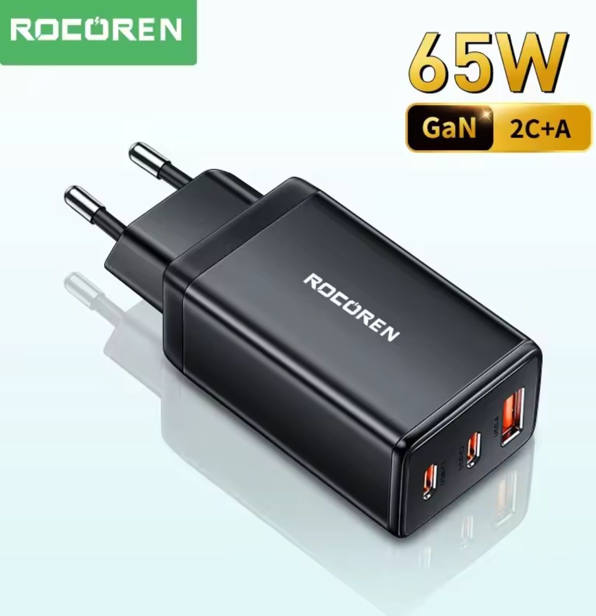 Зарядное устройство 65w GaN Rocoren