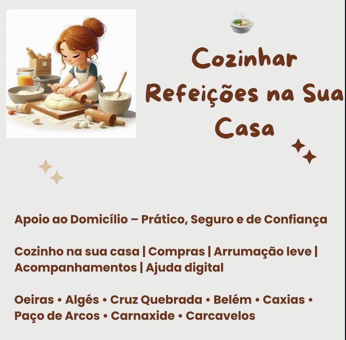 Refeições preparadas na sua casa | Serviço de apoio ao domicilio