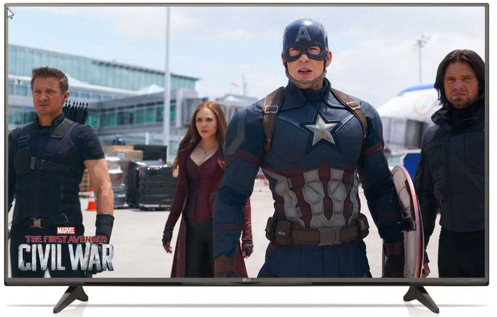 LG 55UF6809 55" 4K Ultra HD Wi-Fi Black LED Smart TV