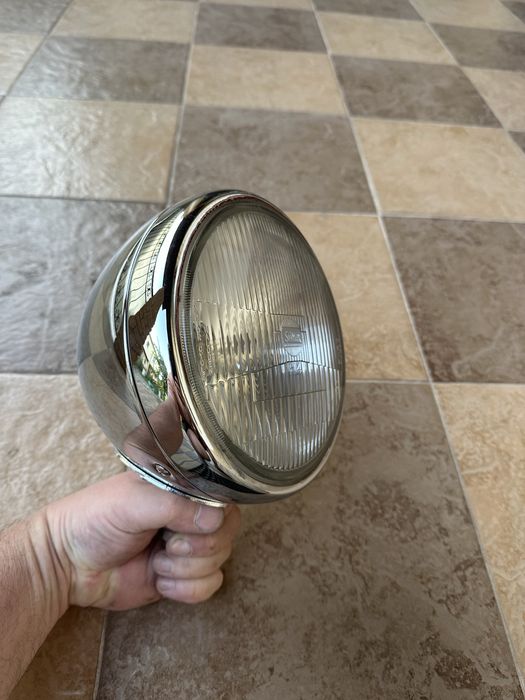 Фара хром на кастом, чоппер