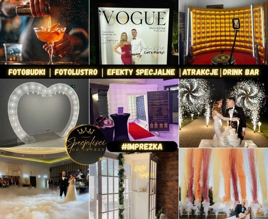 Fotobudka 360 | Klasyczna | Budka Życzeń | Dym | Wiele Więcej Atrakcji